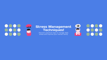 Blog about Stress Management Techniques Youtube Design Template