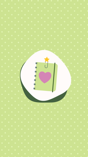 Plantilla de diseño de School Apply Announcement with Green Notepad Instagram Highlight Cover 