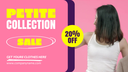 Clothes With Petite Sizes Collection Sale Offer Full HD video Design Template