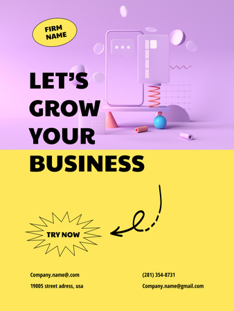 Digital Services Offer Ad Poster US – шаблон для дизайна