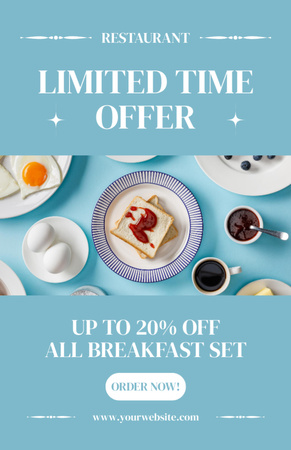 Platilla de diseño Limited Time Offer of Tasty Breakfast Recipe Card