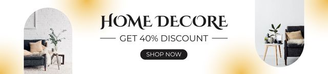 Modèle de visuel Home Decor Items Beige - Ebay Store Billboard