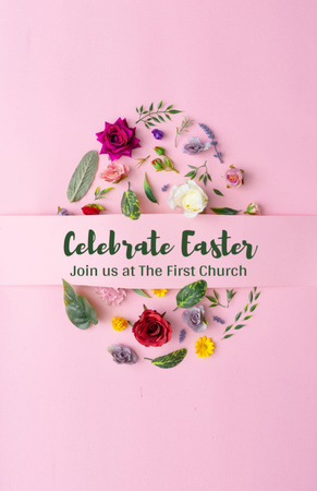 Easter Holiday Celebration Announcement Flyer 5.5x8.5in Design Template