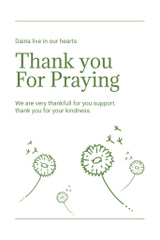Thank you for Praying with Dandelions