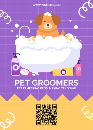 Pet Groomers' Services Flayer Design Template