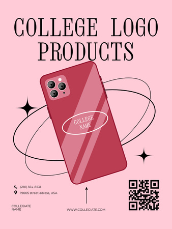 Exclusive College Merchandise Promotion Poster US Šablona návrhu