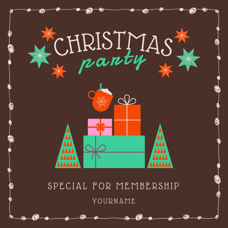 Platilla de diseño Christmas Celebration Together Colorful Gifts Instagram AD