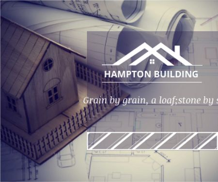 Hampton building poster Large Rectangle Πρότυπο σχεδίασης