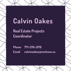 Real Estate Coordinator Ad with Geometric Pattern