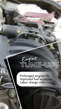 Car Engine Improvement Sale Offer TikTok Video Design Template
