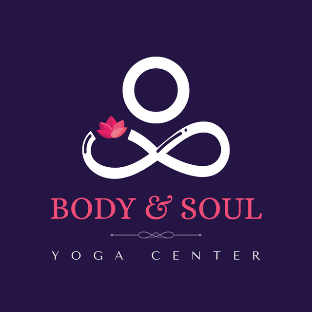 Body And Soul Yoga Center Offer Animated Logo Design Template