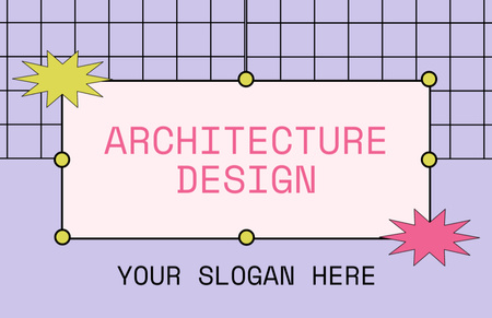Arquitetura e design de casas Business Card 85x55mm Modelo de Design