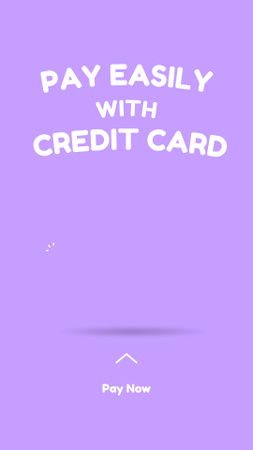 Pay Easily With Credit Card Instagram Video Story Design Template