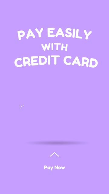 Designvorlage Pay Easily With Credit Card für Instagram Video Story