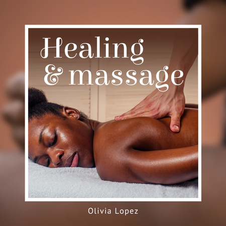 Oferta de tratamentos de massagem curativa Instagram Modelo de Design