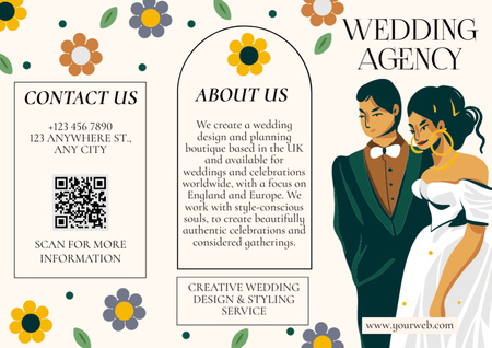 Ontwerpsjabloon van Brochure van Wedding Vendors