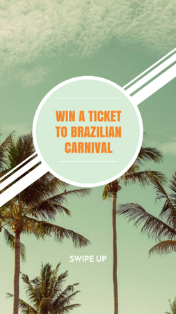 Plantilla de diseño de Brazilian Carnival Tickets Offer Instagram Story 