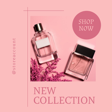 New Collection of Fragrance Announcement Instagram tervezősablon