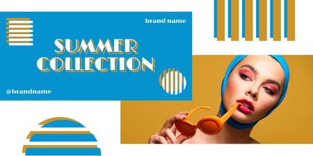 Summer Collection of Fancy Accessories Twitter Design Template