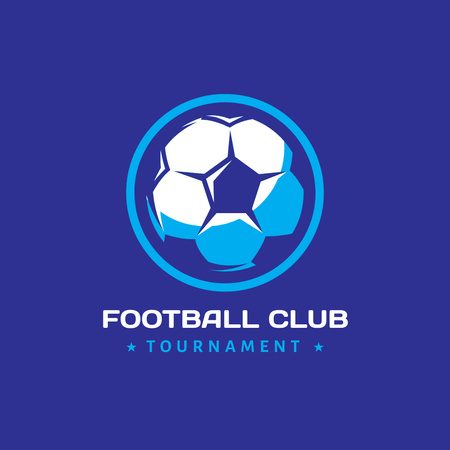 Designvorlage Football Tournament Announcement für Logo