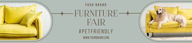 Designvorlage Furniture Fair Announcement für Ebay Store Billboard