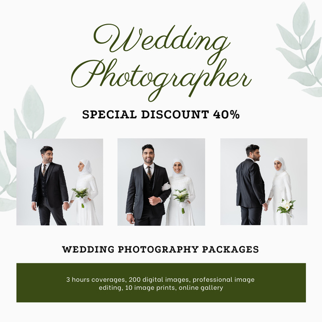 Modèle de visuel Wedding Photography Package  - Instagram