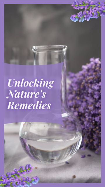 Promoting Natural Remedies With Herbs TikTok Video Design Template