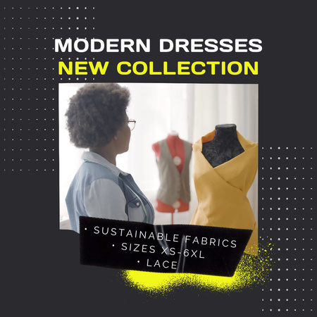 Making Modern Inclusive Dresses Animated Post Design Template