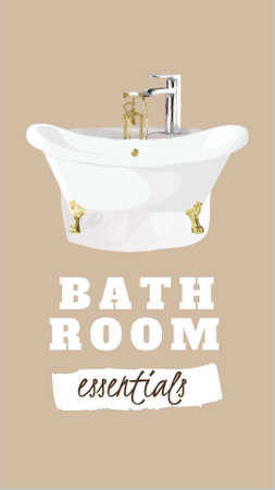Platilla de diseño Bathroom Items Sale Offer Instagram Video Story