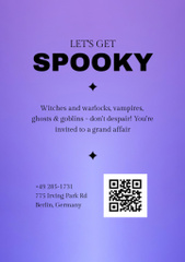 Halloween Party Offer with Silver Skull
