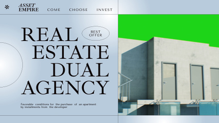 Real Estate Agency Services Offer Full HD video Modelo de Design
