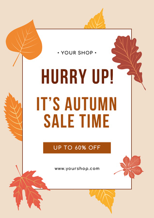Alluring Autumn Special Offer and Discount Poster Design Template