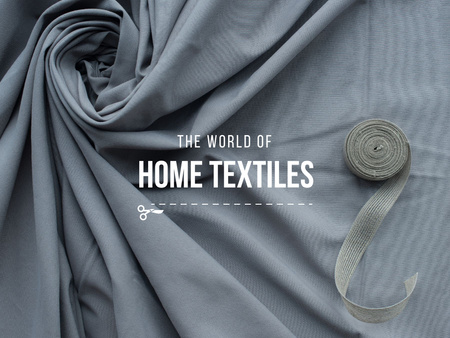 Designvorlage Home textiles Offer für Presentation