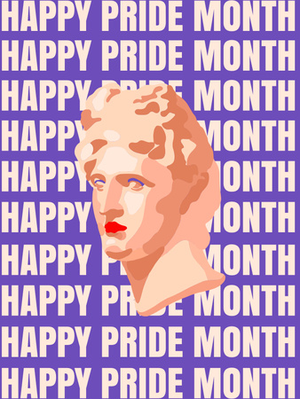 Template di design Consapevolezza della tolleranza nei confronti delle persone LGBT con illustrazione creativa Poster US