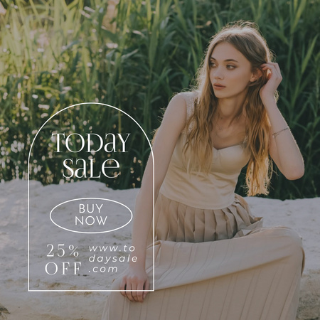 Today's Sale Of Naturalistic Collection Instagram Design Template