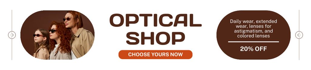 Modèle de visuel Collection of Sunglasses for Daily Wear at Optical Store - Ebay Store Billboard
