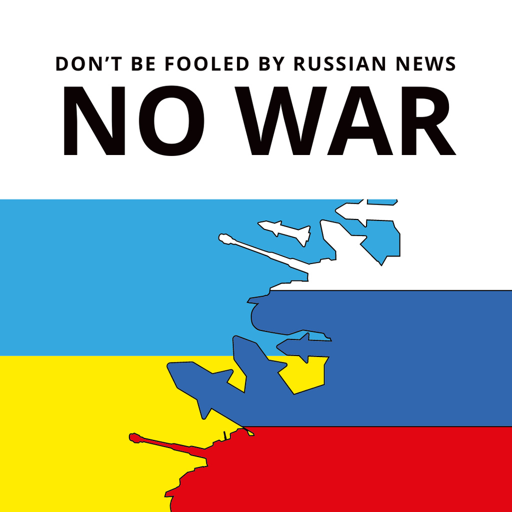 Uphold Ukraine in War Instagram Design Template