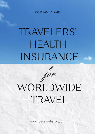 Travelling Insurance Company Services Offer Flayer Design Template