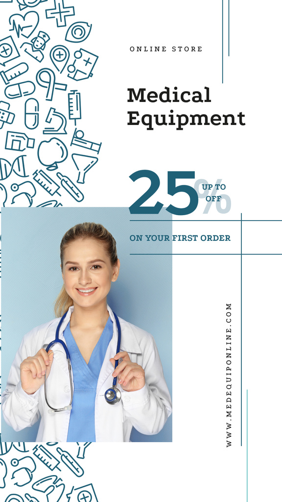 Szablon projektu Medical Equipment Sale Instagram Story