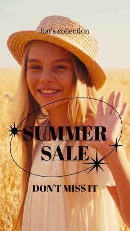 Sale of Romantic Summer Clothes TikTok Video Design Template