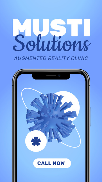 Virtual Clinic Services Offer Instagram Video Story Πρότυπο σχεδίασης
