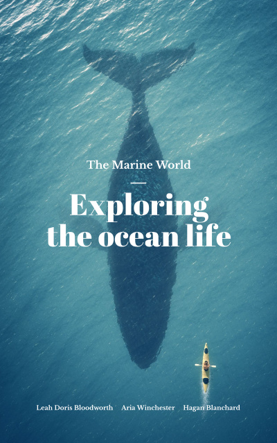 Template di design Ocean Underwater Life Research Offer Book Cover