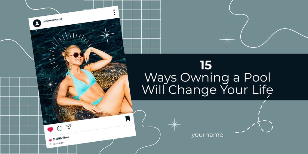 Ways To Improve Life By Installing Your Own Swimming Pool Image Design Template