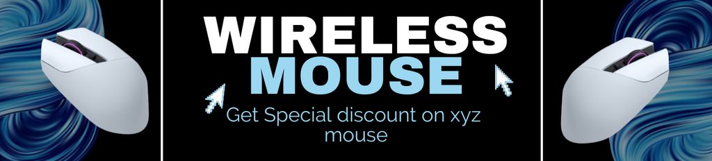 Offer of Wireless Mouse Ebay Store Billboard Šablona návrhu