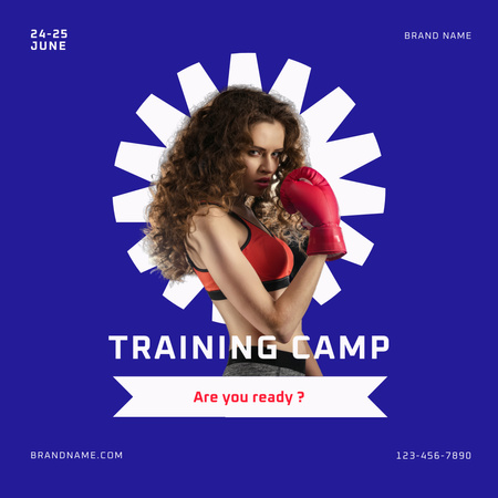 Boxing Training Camp for Women Instagram Design Template