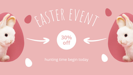 Easter Event Discount FB event cover tervezősablon