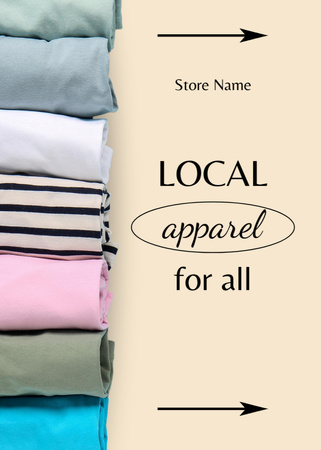 Offer of Local Apparel for All Flayer Design Template