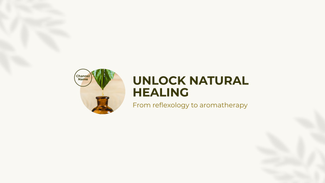 Vlog Episode About Natural Remedies In Alternative Medicine Youtube Design Template