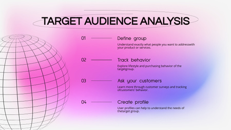 Target Audience Analysis Mind Mapデザインテンプレート
