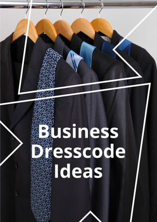 Business Dresscode Ideas Poster Design Template